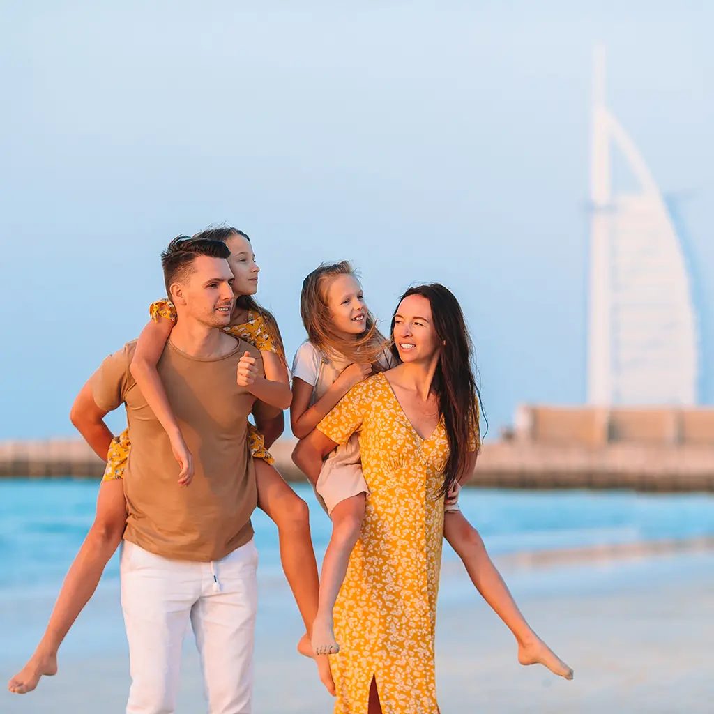 Dubai Beachfront Skyline